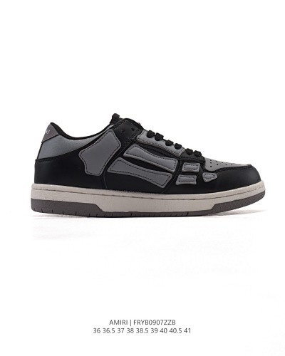 AMIRI Grau & Wei Skel TopLow Sneakers - 209561139