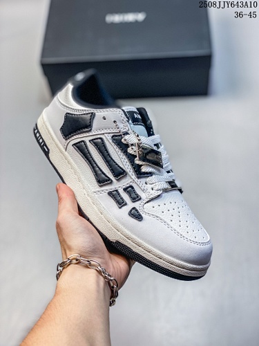 AMIRI Grau & Wei Skel TopLow Sneakers - 209561287