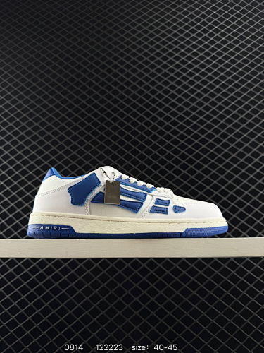 AMIRI Grau & Wei Skel TopLow Sneakers - 209561239
